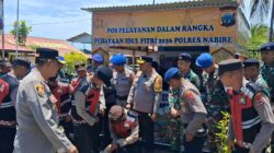 Kapolda Papua Tengah Tinjau Posko Terpadu Idul Fitri